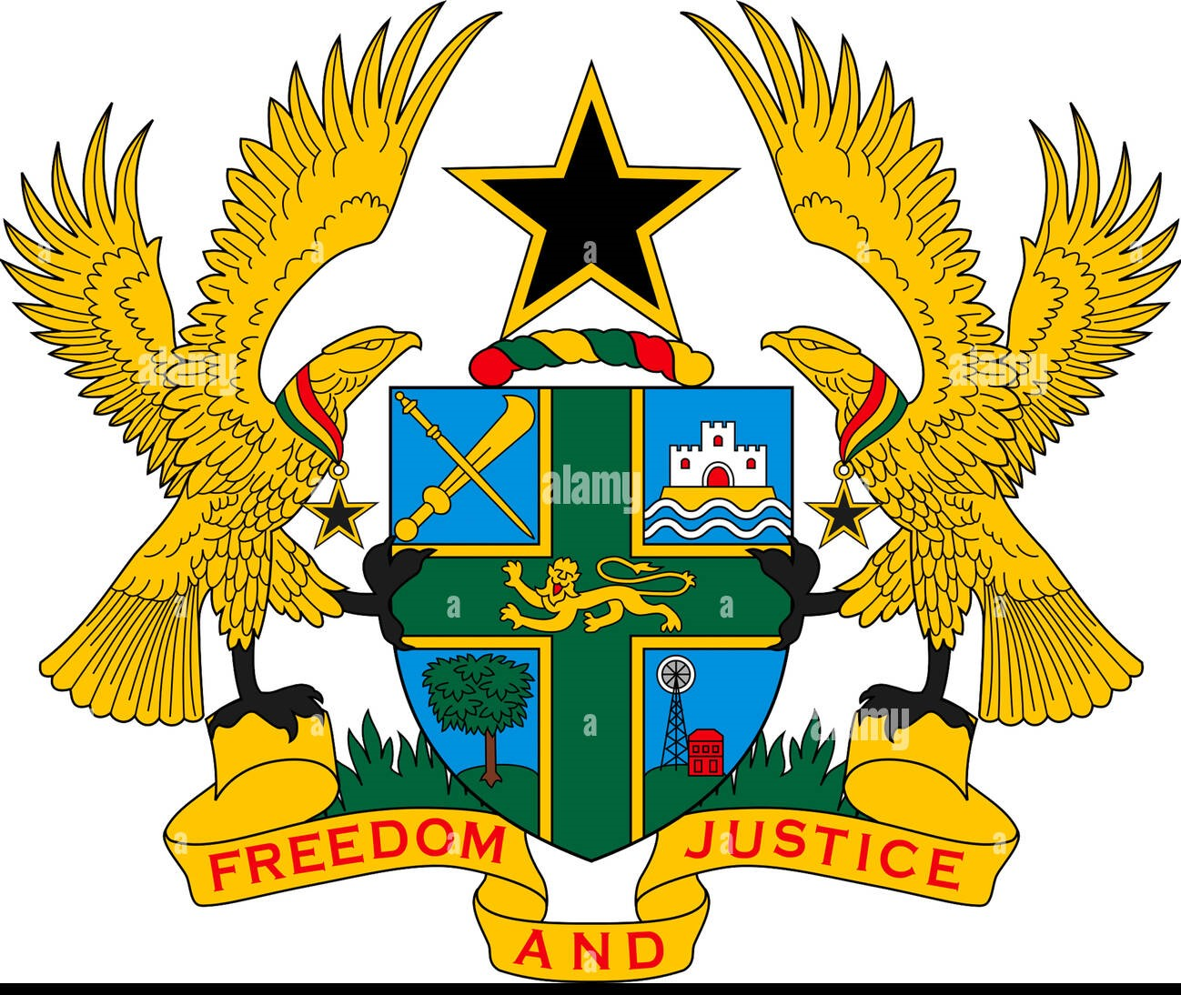 Coat of Arms of Ghana (left)